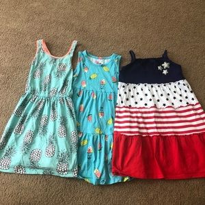 Three girls size 5 sundresses